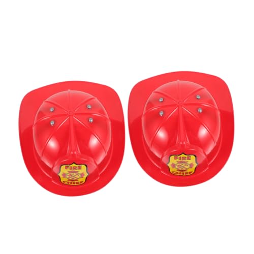 Milisten 2 Stück Feuerwehrhelm für Roter Feuerwehrmann Hut Verkleidung für Jungen und Realistisches Rollenspiel Zubehör für Partys Milisten 2 Stück Feuerwehrhelm für Roter Feuerwehrmann Hut Verkleidung für Jungen und Realistisches Rollenspiel Zubehör für Partys von Milisten
