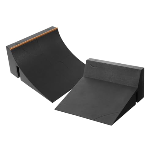 Milisten 2 Stück Finger Skateboard Ramp Teilig Skatepark Hindernisse für DIY Finger Skateboard Zubehör Kreative Requisiten für Fingersport und Fans von Milisten