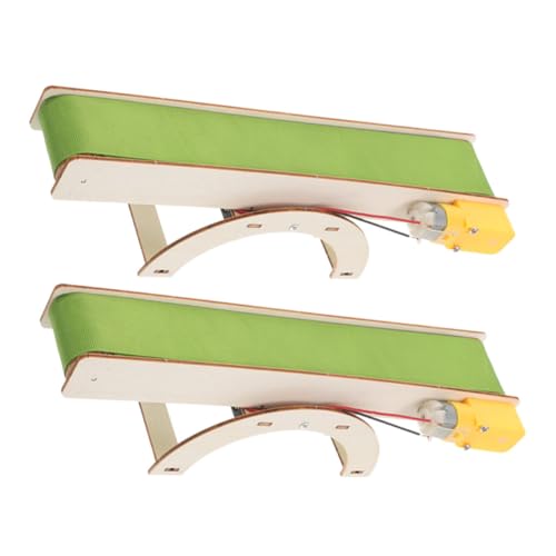 Milisten 2 Stück Förderband Lernspielzeug Mechanik Modell STEM Lernspielzeug Wissenschaftliches DIY-Fördermodell Modell der Förderermontage Stammbausatz hölzern Light Green Milisten 2 Stück Förderband Lernspielzeug Mechanik Modell STEM Lernspielzeug Wissenschaftliches DIY-Fördermodell Modell der Förderermontage Stammbausatz hölzern Light Green von Milisten