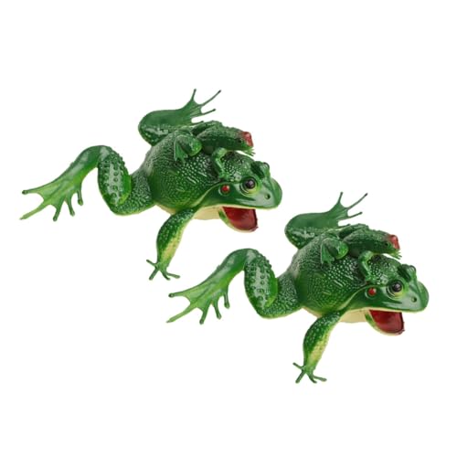 Milisten 2 Stück Frosch Modell Simulation Grünes Gartendekor für Teich und Pool Realistische Froschfiguren Wasserspielzeug für Gartenliebhaber Milisten 2 Stück Frosch Modell Simulation Grünes Gartendekor für Teich und Pool Realistische Froschfiguren Wasserspielzeug für Gartenliebhaber von Milisten