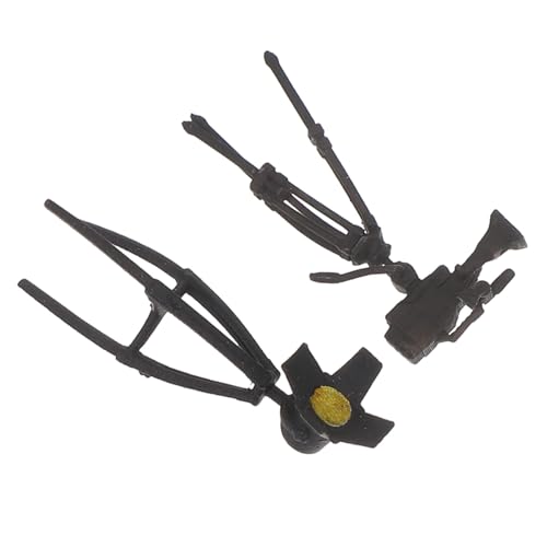 Milisten 2 Stück Für Realistische Simulationsbeleuchtung Hausständer Zubehör Harz Mikro Kit Modell Und Landschaftsmöbel Szenen Kamera Puppenhaus Fotografie Zubehör Lampe von Milisten