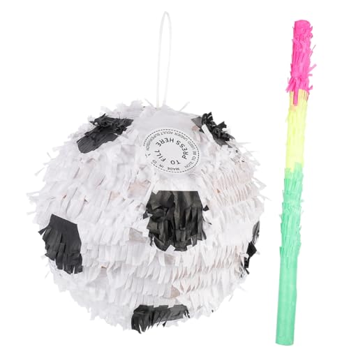 Milisten 2 Stück Fußball Piñata mit Pinata Stick Sportliche Geburtstag Dekoration für Fußball Mottopartys Befüllbar mit Süßigkeiten und Zubehör für Kindergeburtstage Milisten 2 Stück Fußball Piñata mit Pinata Stick Sportliche Geburtstag Dekoration für Fußball Mottopartys Befüllbar mit Süßigkeiten und Zubehör für Kindergeburtstage von Milisten