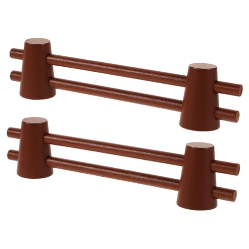 Milisten 2 Stück Geländer für Bauernhofspielzeug Farm Holz Holzzaun Miniaturen Farmzaun Miniatur-Weihnachtsdorf-Zaun Neuheit Zaundekoration Light Brown Milisten 2 Stück Geländer für Bauernhofspielzeug Farm Holz Holzzaun Miniaturen Farmzaun Miniatur-Weihnachtsdorf-Zaun Neuheit Zaundekoration Light Brown von Milisten