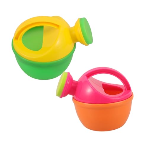 Milisten 2 Stück Gießkanne Eimer Bad handhaben klein Wasserspielzeug Wasserpumpe Kinderspielzeug Set wasserspritze Wasserkocher für für den Strand Plastik von Milisten