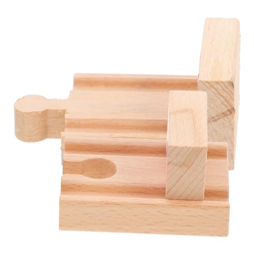 Milisten 2 Stück Gleiszubehör Schienen Zug Bahngleis Züge klassisches Eisenbahnspielzeug verfolgen das Holzstrecke Holzspielzeug Gleismodell Beige Milisten 2 Stück Gleiszubehör Schienen Zug Bahngleis Züge klassisches Eisenbahnspielzeug verfolgen das Holzstrecke Holzspielzeug Gleismodell Beige von Milisten