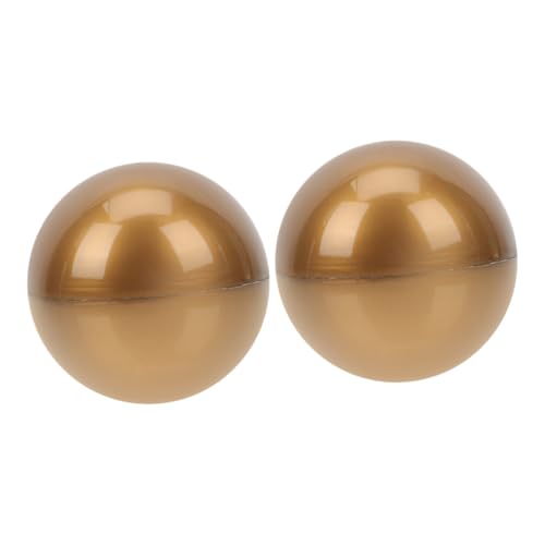 Milisten 2 Stück Goldene Tombola Bälle aus Kunststoff Teilbare Raffle Drawing Balls zum Befüllen Partyspiel bälle für Unterhaltung Verlosung Kindergarten und Veranstaltungen von Milisten