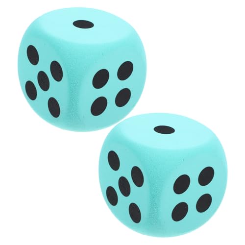 Milisten 2 Stück Große Eva Schaumwürfel mit Abgerundeten Ecken Vielseitige Bildungs Partywürfel für Gruppenspiele Kinderfreundlich für Spiel Spaß und Bildungszwecke von Milisten