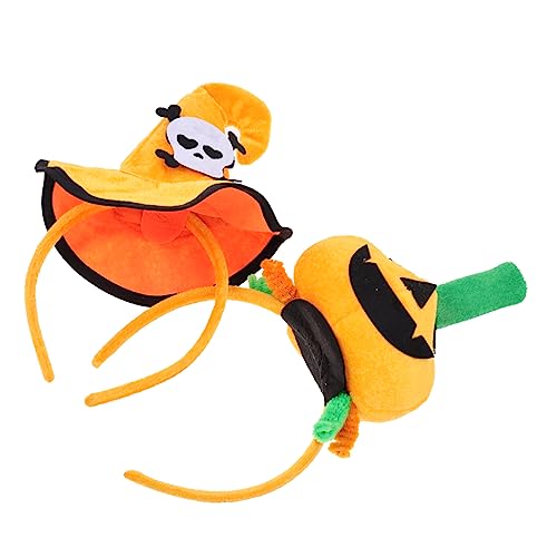 Milisten 2 Stück Halloween Haarreife mit Kürbis Design Lustige Party Haaraccessoires für Erwachsene für Halloween Feiern und Festliche Dekorationen von Milisten