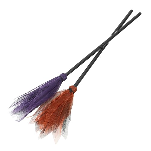 Milisten 2 Stück Halloween Hexenbesen Abnehmbarer Cosplay Besen für Hochwertige Requisiten für Kostümparty Maskerade und Veranstaltungen Orange Milisten 2 Stück Halloween Hexenbesen Abnehmbarer Cosplay Besen für Hochwertige Requisiten für Kostümparty Maskerade und Veranstaltungen Orange von Milisten
