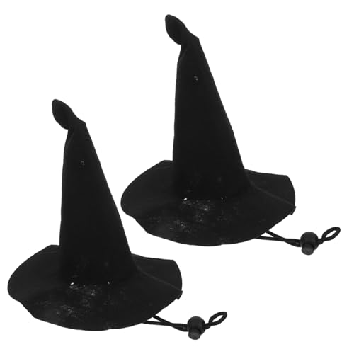 Milisten 2 Stück Halloween-Hexenhut Hexenhut Mini-Halloween- Hexenhut-Figur Hexenhut Miniatur Hexen-Partyhut Halloween-Hut selber machen Zaubererhut Vlies Black Milisten 2 Stück Halloween-Hexenhut Hexenhut Mini-Halloween- Hexenhut-Figur Hexenhut Miniatur Hexen-Partyhut Halloween-Hut selber machen Zaubererhut Vlies Black von Milisten