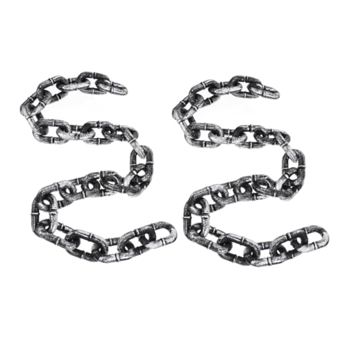 Milisten 2 Stück Halloween Ketten Deko Teiliges aus Realistischer Kunststoffkette für Kostüme und Partydekoration Lange Ketten für Halloween Karneval und Cosplay Milisten 2 Stück Halloween Ketten Deko Teiliges aus Realistischer Kunststoffkette für Kostüme und Partydekoration Lange Ketten für Halloween Karneval und Cosplay von Milisten
