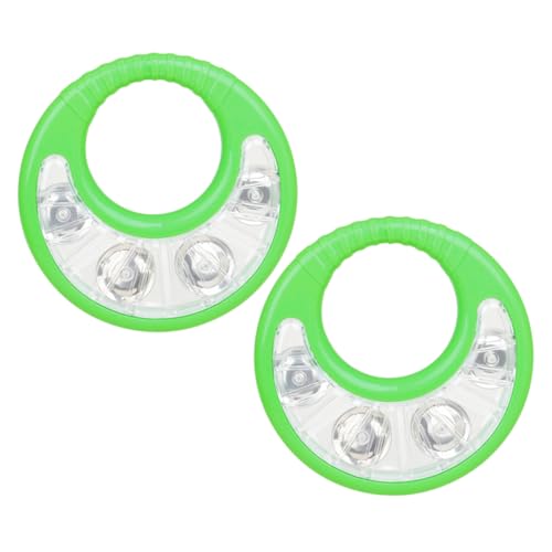 Milisten 2 Stück Handheld Tambourine für Teiliges Tragbares Musikinstrument aus Stabilem Abs Sicherer Handtrommel Percussion zur Musikalischen Früherziehung und Rhythmusförderung Grün Milisten 2 Stück Handheld Tambourine für Teiliges Tragbares Musikinstrument aus Stabilem Abs Sicherer Handtrommel Percussion zur Musikalischen Früherziehung und Rhythmusförderung Grün von Milisten