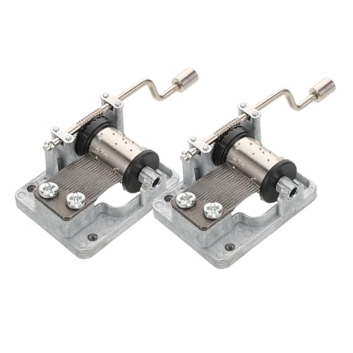 Milisten 2 Stück Handkurbel Musikbox Mechanismus Silberne Spieluhr für DIY Projekte Geeignet Batteriefrei für Kreative Bastelarbeiten Milisten 2 Stück Handkurbel Musikbox Mechanismus Silberne Spieluhr für DIY Projekte Geeignet Batteriefrei für Kreative Bastelarbeiten von Milisten