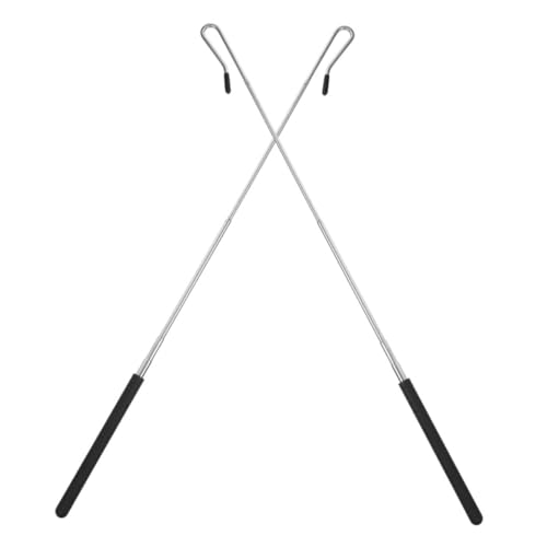 Milisten 2 Stück Handpuppen-Joystick Manipulationsstangen für Puppenstäbe Marionettenarmstangen Zubehör für Puppensteuerknüppel Puppen-Performance-Stick Eisen Black von Milisten