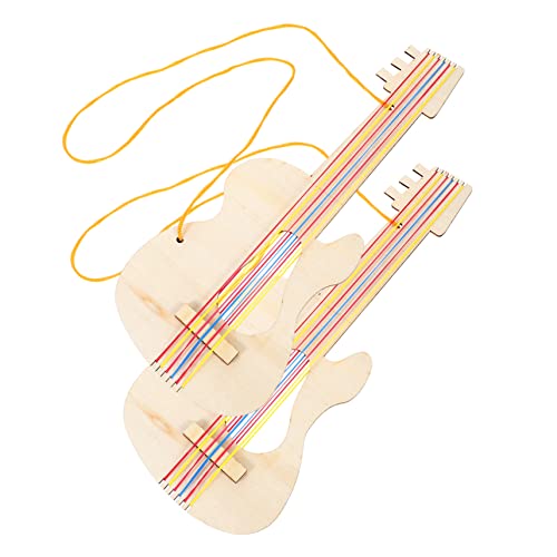 Milisten 2 Stück Holz Gitarre Unvollendete DIY Graffiti Gitarre für Bastelbedarf für Kreative Malprojekte Pädagogisches Musikinstrument für Jungen Milisten 2 Stück Holz Gitarre Unvollendete DIY Graffiti Gitarre für Bastelbedarf für Kreative Malprojekte Pädagogisches Musikinstrument für Jungen von Milisten