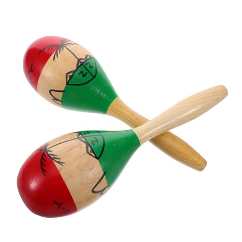 Milisten 2 Stück Holzmaracas für Interaktive Rhythmus Spielzeuge für Frühe Musikausbildung Orff Percussion Instrument Koordination und Kreativität Milisten 2 Stück Holzmaracas für Interaktive Rhythmus Spielzeuge für Frühe Musikausbildung Orff Percussion Instrument Koordination und Kreativität von Milisten