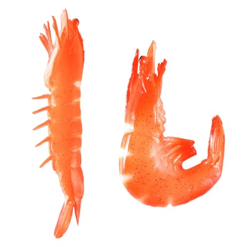 Milisten 2 Stück Imitation Garnelen Modelle Dekorative Figuren für Lernspielzeug Fotorequisiten Realistische Rote Garnelen für Unterricht und Partydeko Milisten 2 Stück Imitation Garnelen Modelle Dekorative Figuren für Lernspielzeug Fotorequisiten Realistische Rote Garnelen für Unterricht und Partydeko von Milisten