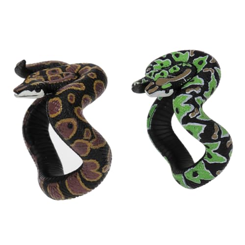 Milisten 2 Stück Imitationsschlangen Realistische Schlangen Modell für Halloween Deko und Streiche als Halloween Accessoire und Party von Milisten
