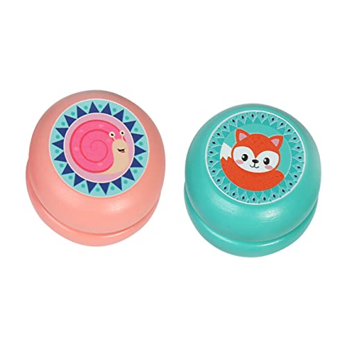 Milisten 2 Stück Jo-Jo- für kinderspielzeug Toys Cartoon-Tiermuster yoyo Karikatur aus Holz für Cartoon- - Hölzern Milisten 2 Stück Jo-Jo- für kinderspielzeug Toys Cartoon-Tiermuster yoyo Karikatur aus Holz für Cartoon- - Hölzern von Milisten