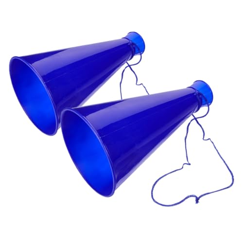 Milisten 2 Stück Jubelndes Horn Party-horn Sporttreffen Trompete Plastische Megaphone Hornspielzeug Für Requisite Cheerleader-megaphone Party-trompetenspielzeug Blau Plastik von Milisten