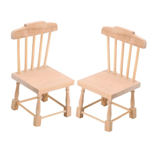 Milisten 2 Stück Kleiner Mini-Stuhl mit dünner Linie Miniatur Möbel winzig Mini-Stuhl-Modell Mini- -Holzstühle Mini-Hausschmuck Mini-Stuhlverzierung Birke Khaki Milisten 2 Stück Kleiner Mini-Stuhl mit dünner Linie Miniatur Möbel winzig Mini-Stuhl-Modell Mini- -Holzstühle Mini-Hausschmuck Mini-Stuhlverzierung Birke Khaki von Milisten