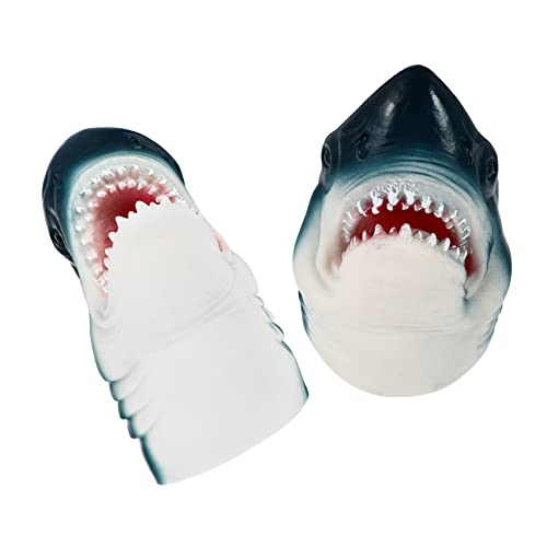 Milisten 2 Stück Kreative Handpuppen Haifischkopf Design Lustige Handschuhspielzeuge für Rollenspiele und Kreative Spiele um Fantasie zu Fördern von Milisten