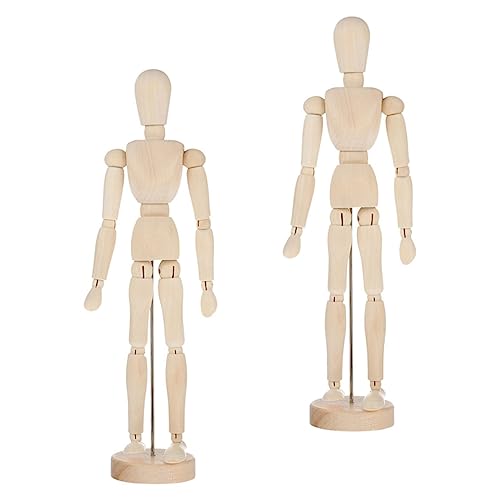 Milisten 2 Stück Kreative gemeinsame Puppe Desktop-Dekoration Puppen bewegliche Gelenkpuppe Männchen Miniatur dekorative Figuren gegliederte Marionette kleine Figuren hölzern Milisten 2 Stück Kreative gemeinsame Puppe Desktop-Dekoration Puppen bewegliche Gelenkpuppe Männchen Miniatur dekorative Figuren gegliederte Marionette kleine Figuren hölzern von Milisten