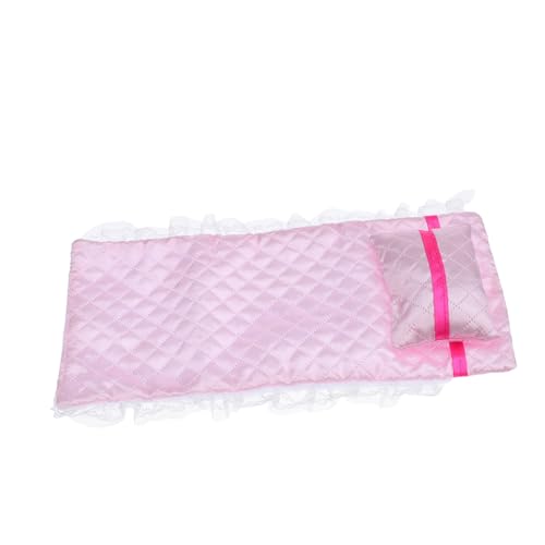 Milisten 2 Stück Laken Puppenhauskissen Und Betten Puppenbettkissen Puppenhausbettwäsche Schlafzimmermöbelzubehör Schlafzimmer Puppenhausmöbel Mini Puppenhausmöbel Rosa Stoff von Milisten
