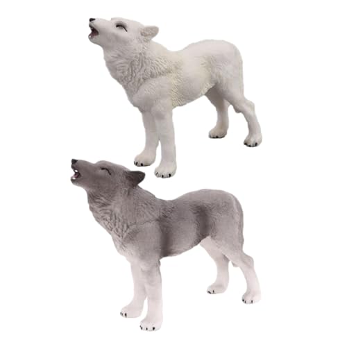 Milisten 2 Stück Lebensechte Wolf Modelle aus Detailgetreues Tier Dekor Pädagogisches für Robust und Farbenfroh für Kreatives und Sammlungen Milisten 2 Stück Lebensechte Wolf Modelle aus Detailgetreues Tier Dekor Pädagogisches für Robust und Farbenfroh für Kreatives und Sammlungen von Milisten