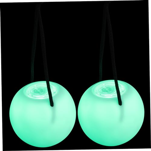 Milisten 2 Stück Leuchtende Hüpfbälle Jonglierbälle Leuchtende Farbige LED Bälle Lustige Jonglier LED Bälle LED Leuchtspielzeug Bälle Zum Basteln Im Dunkeln Leuchtende Bälle von Milisten