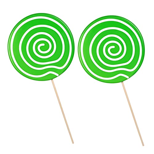 Milisten 2 Stück Lollipop Fotorequisiten für Realistisches Lollipop Modell Deko Accessoire für Festivals und Fotoshootings Langlebig und Kinderfreundlich von Milisten