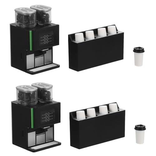 Milisten 2 Stück Maschine Kleinkind Szene Modell Winziges Espressohaus Küche Rollenspiel Zubehör Maker Landschaft Miniatur Und Dekoration Requisiten Kaffee Mini Spiel Puppenhaus Puppe von Milisten