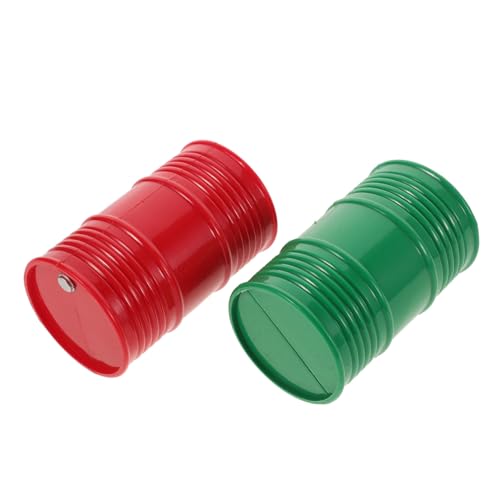 Milisten 2 Stück Maßstab Realistische Kraftstofftanks aus Robustem Kunststoff Dekorative Ersatzteile für Rc Kletterfahrzeuge in Rot und Grün von Milisten