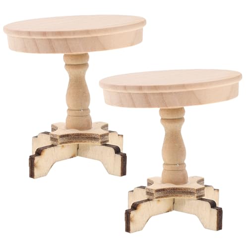 Milisten 2stücke Miniatur-teetisch Aus Holz Für Puppenhaus Runder Couchtisch Im Maßstab Kleines Möbeldekor Zum Sammeln Und Kreativen Spielen Milisten 2stücke Miniatur-teetisch Aus Holz Für Puppenhaus Runder Couchtisch Im Maßstab Kleines Möbeldekor Zum Sammeln Und Kreativen Spielen von Milisten