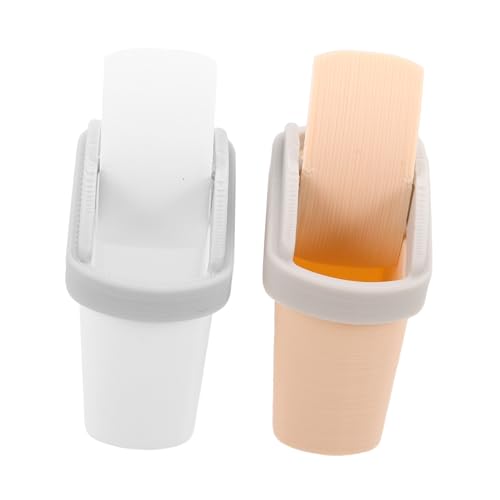 Milisten 2 Stück Maßstab aus Robustem Pla Kunststoff Kleine für Puppenhaus Möbel Leichte Miniatur Abfalleimer für Dekorative Tisch Regalgestaltung von Milisten