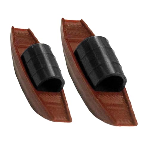 Milisten 2 Stück Mikro-landschaftsschiffmodell Puppenhaus-szenerie-Requisiten Miniaturboot Miniboot Spielzeugboot Für Fischerboote -fischerboot Light Brown Plastik von Milisten