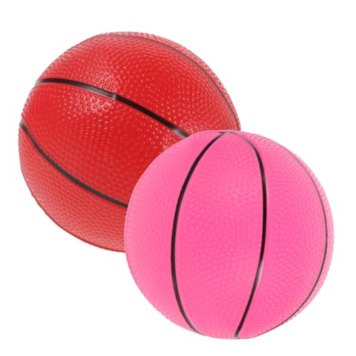Milisten 2 Stück Mini Basketballspielzeug Teiliges für Kleinkinder Jahre Weiche Elastische Spielbälle für Drinnen und Draußen Geeignet Sicherer Kunststoff Sportspielzeug Zufällige Farbe von Milisten