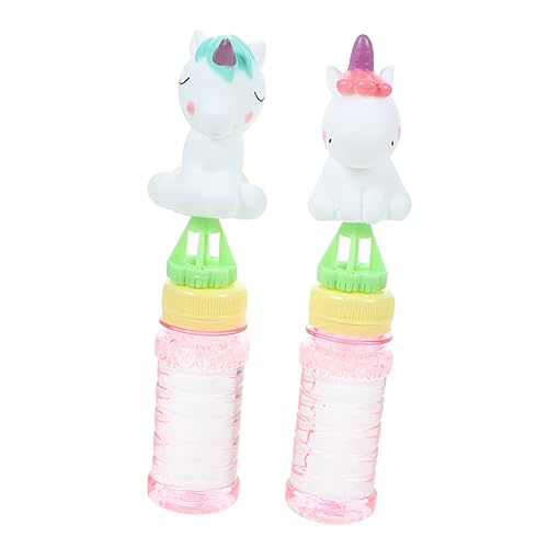 Milisten 2 Stück Mini Bubble Stick Seifenblasenstäbe Im Einhorn-Design Sommerblasenstäbe Bubble Zauberstab Blasen Zauberstäbe Kleinkind-blasenstab PVC Zufällige Farbe von Milisten