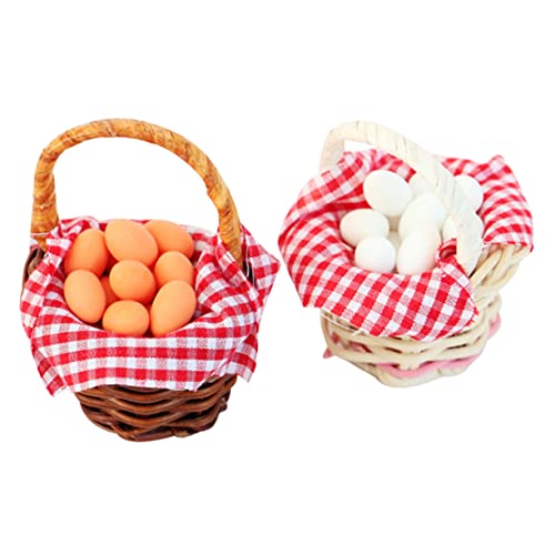 Milisten 2 Stück Mini Eier Korb für kinderspielzeug Eierkorb Toys spielzeuge für Mini-Hausbedarf Miniaturen zum Basteln Miniatur-Korbmodell Bambus Milisten 2 Stück Mini Eier Korb für kinderspielzeug Eierkorb Toys spielzeuge für Mini-Hausbedarf Miniaturen zum Basteln Miniatur-Korbmodell Bambus von Milisten
