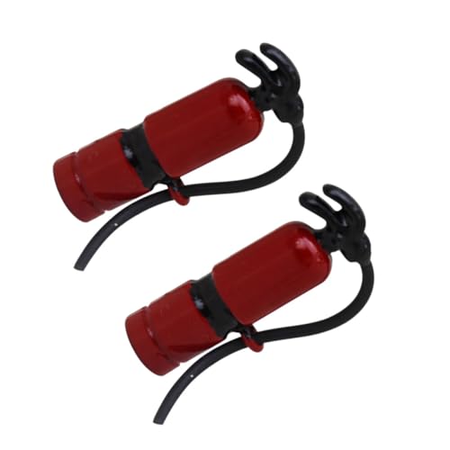 Milisten 2 Stück Mini Feuerlöscher Dekorationen Werkzeuge Modelle Outdoor Ornamente Mini Ornament Schlüsselanhänger Mini Dekoration Kleiner Hausschmuck Mini Metall von Milisten