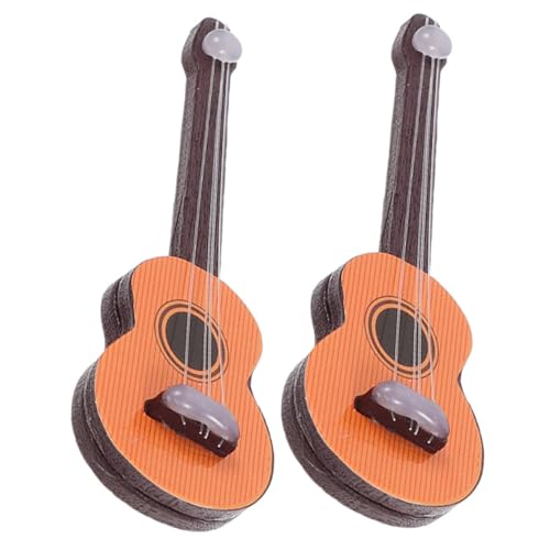 Milisten 2 Stück Mini -Geigenmodell Puppenhaus-Miniaturgitarre klein Ornament Puppenhauszubehör Modelle Minigitarre für Puppenhaus kreative Mini-Gitarre Miniatur Gitarre hölzern Hellbraun Milisten 2 Stück Mini -Geigenmodell Puppenhaus-Miniaturgitarre klein Ornament Puppenhauszubehör Modelle Minigitarre für Puppenhaus kreative Mini-Gitarre Miniatur Gitarre hölzern Hellbraun von Milisten