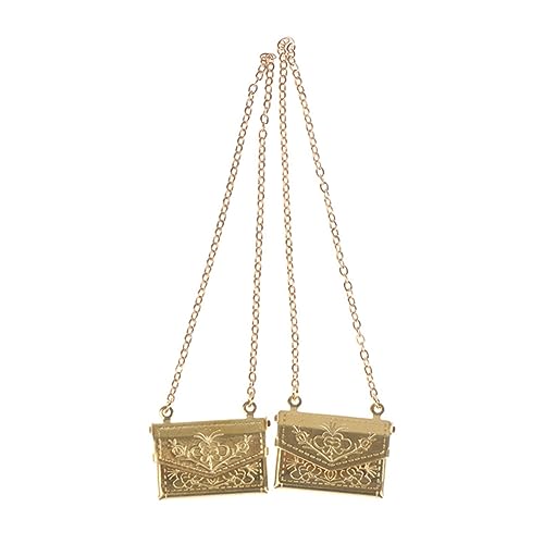 Milisten 2 Stück Mini -Metallbeutel Kleinkindhandtaschen für Mädchen kleine mädchen geldbörse Zubehör für das Puppenhaus kleine Mädchen Geldbeutel Geldbörsen für Kinderbaus Golden Milisten 2 Stück Mini -Metallbeutel Kleinkindhandtaschen für Mädchen kleine mädchen geldbörse Zubehör für das Puppenhaus kleine Mädchen Geldbeutel Geldbörsen für Kinderbaus Golden von Milisten