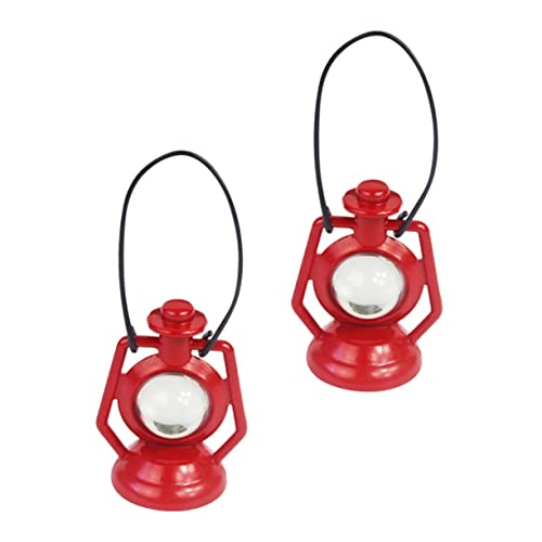 Milisten 2 Stück Mini-Petroleumlampe deko für Vintage Mini-Laterne Puppenhaus-Miniaturlaternen Miniatur-Petroleumlampe Puppenhaus-Versorgung Legierung rot Milisten 2 Stück Mini-Petroleumlampe deko für Vintage Mini-Laterne Puppenhaus-Miniaturlaternen Miniatur-Petroleumlampe Puppenhaus-Versorgung Legierung rot von Milisten