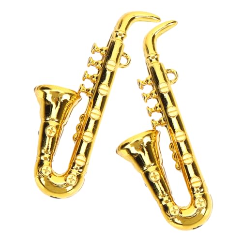 Milisten 2 Stück Mini-Saxophon klein Instrument realistisch Miniaturen Retro Puppenhausdekor Haushaltsgerätemodell Mini-Hausdekoration Mini-Hausversorgung Plastik Golden Milisten 2 Stück Mini-Saxophon klein Instrument realistisch Miniaturen Retro Puppenhausdekor Haushaltsgerätemodell Mini-Hausdekoration Mini-Hausversorgung Plastik Golden von Milisten