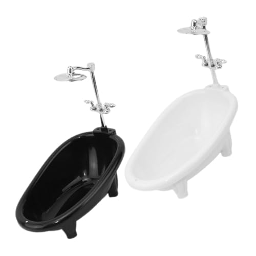 Milisten 2 Stück Mini-wanne Möbel Bad Miniatur Puppe DIY Landscape Decor Plastik von Milisten