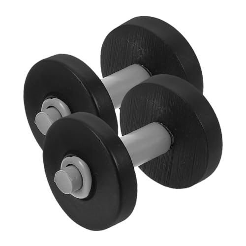 Milisten 2 Stück Miniatur Hanteln Miniatur Fitness Studio Zubehör Puppenhaus Deko für Puppenhaus und Basteln von Milisten