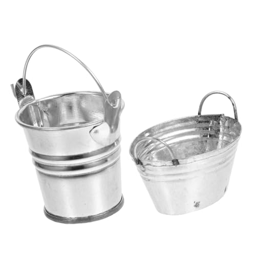 Milisten 2 Stück Miniatur Metall Eimer Set Teilig Puppenhaus Miniatur Gartenzubehör Kleine Eisenkübel Oval Rund Robustes Metall Kindgerecht mit Abgerundeten Kanten Handliche Mini Deko für Milisten 2 Stück Miniatur Metall Eimer Set Teilig Puppenhaus Miniatur Gartenzubehör Kleine Eisenkübel Oval Rund Robustes Metall Kindgerecht mit Abgerundeten Kanten Handliche Mini Deko für von Milisten