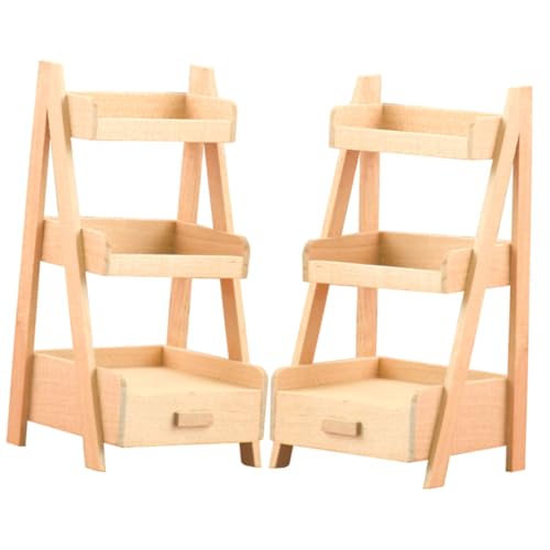 Milisten 2 Stück Miniatur Möbel Teiliges Mini Haus Regal Dekoratives Miniatur Regalsystem für Puppenhaus Hochwertiges Holzspielzeug für Kreative Kinderspiele Milisten 2 Stück Miniatur Möbel Teiliges Mini Haus Regal Dekoratives Miniatur Regalsystem für Puppenhaus Hochwertiges Holzspielzeug für Kreative Kinderspiele von Milisten