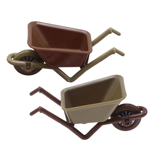 Milisten 2 StüCk Miniatur-Puppenhaus-Wagen, Mikro-Landschaftsdeko, Schubkarren FüR Feengarten, Puppenhaus ZubehöR, 9x4x4cm Milisten 2 StüCk Miniatur-Puppenhaus-Wagen, Mikro-Landschaftsdeko, Schubkarren FüR Feengarten, Puppenhaus ZubehöR, 9x4x4cm von Milisten