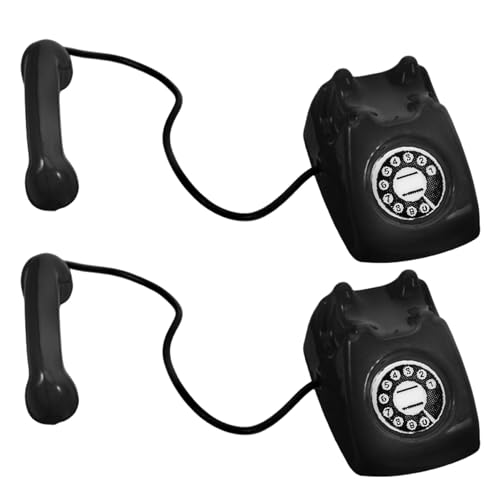 Milisten 2 Stück Miniatur Retro Telefon Modell aus Realistische Alte Telefone für Puppenhaus Dekoration Kreative Vintage Miniatur Accessoires für Schreibtisch und Spiel Milisten 2 Stück Miniatur Retro Telefon Modell aus Realistische Alte Telefone für Puppenhaus Dekoration Kreative Vintage Miniatur Accessoires für Schreibtisch und Spiel von Milisten